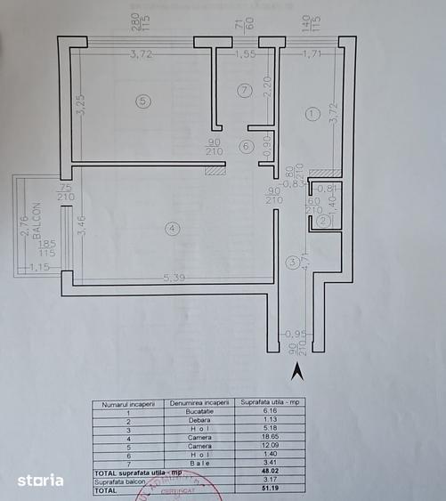 Apartament cu 2 camere decomandat în Copou