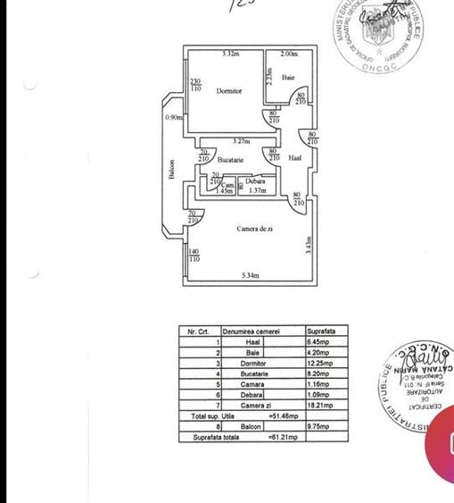 Apartament cu 2 camere decomandat în Central