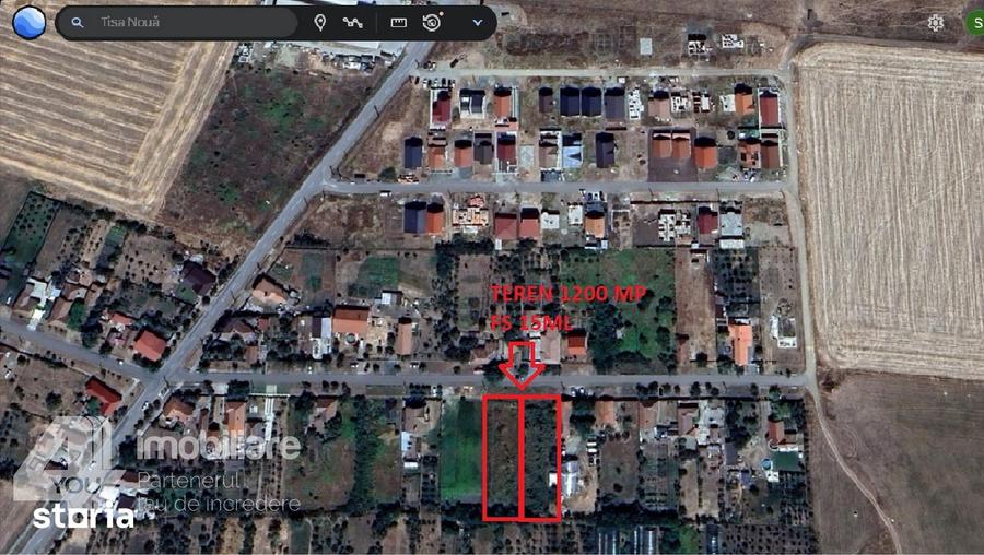 Teren de 1200 mp, în Fântânele