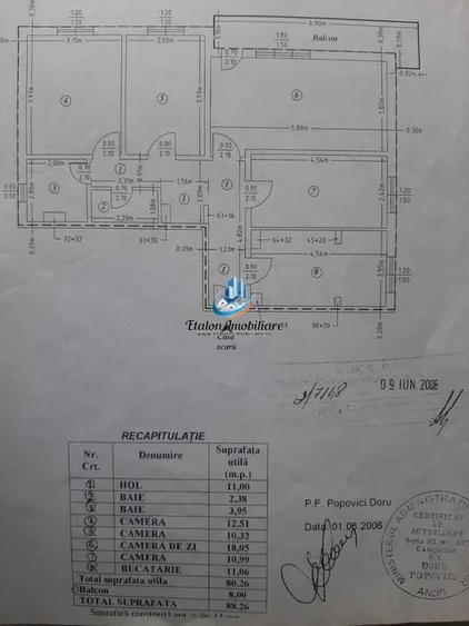 Apartament cu 4 camere decomandat în Mărăței