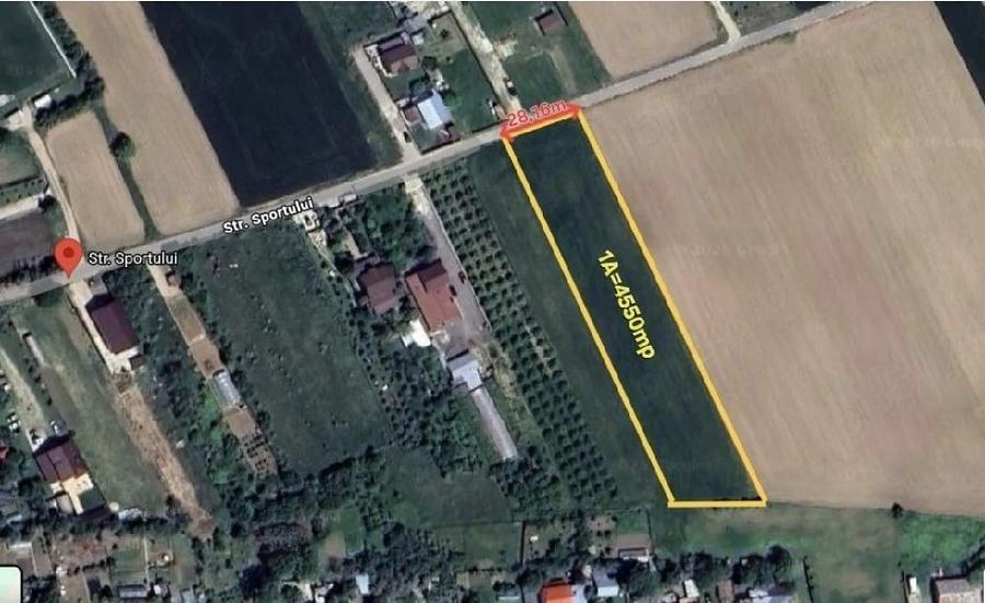 Teren 4550 mp - Ulmi, Strada Sportului - ideal investitie parcelare - 1