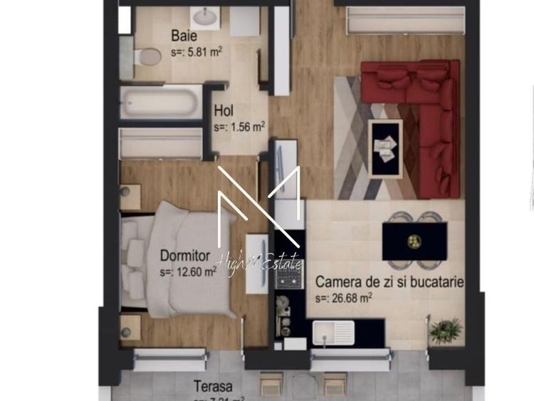 Apartament tip studio | Casa Nobel | Vedere | Boxa Inclusa - 8