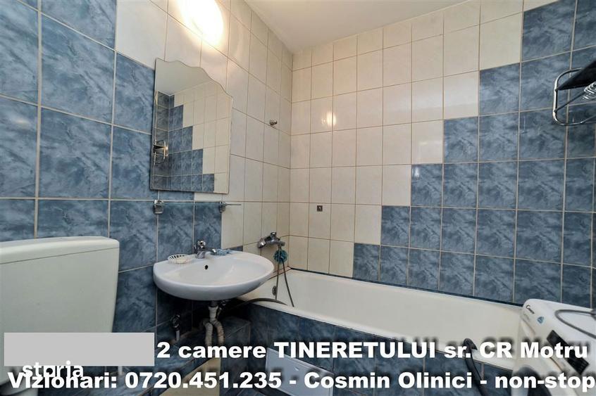 Apartament cu 2 camere semidecomandat în Tineretului