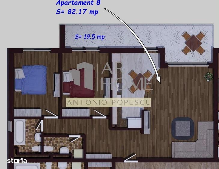 Apartament cu 3 camere în Albert