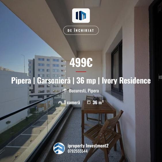 Garsonieră decomandată, mobilată în Pipera