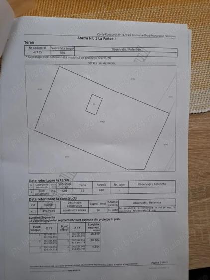 Teren de 591 mp, în Central
