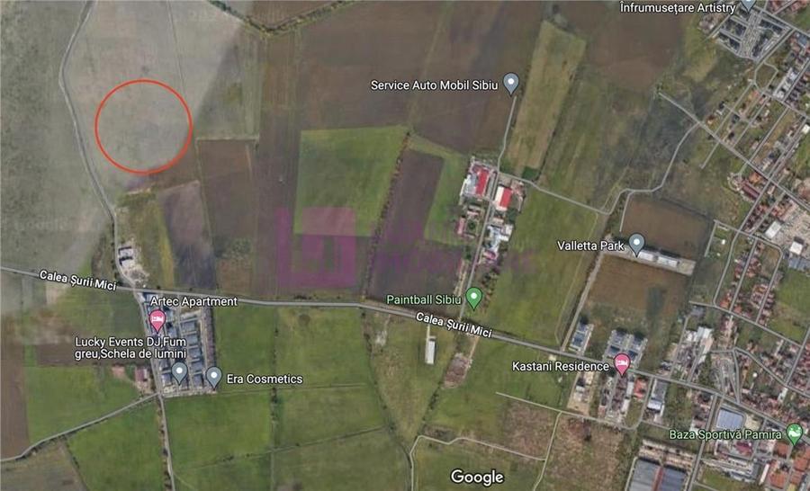Teren agricol intravilan de 12428 mp, în Aeroport