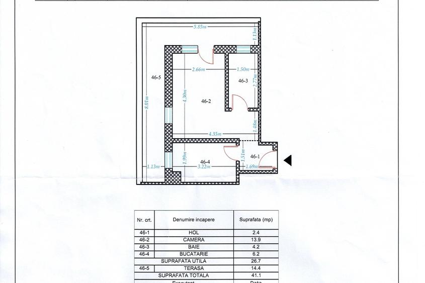 Garsonieră decomandată în Sălăjan