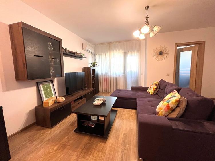 Apartament cu 2 camere semidecomandat, mobilat în Mihai Bravu
