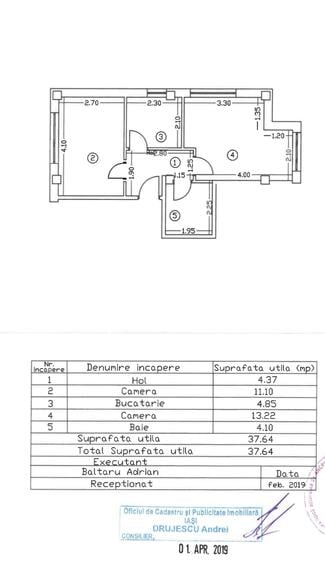 Apartament cu 2 camere semidecomandat în Tătărași