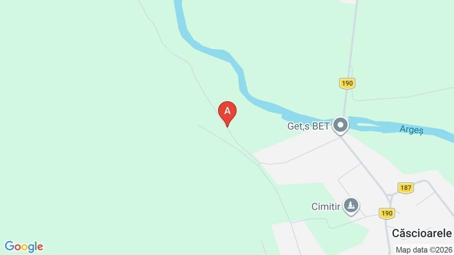Teren agricol intravilan de 5000 mp, în Căscioarele (Găiseni)