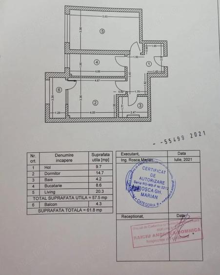 Apartament cu 2 camere decomandat în Berceni