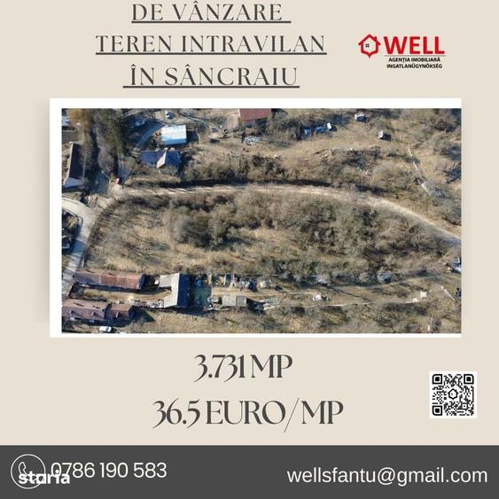 Teren de 3731 mp, în Ilieni