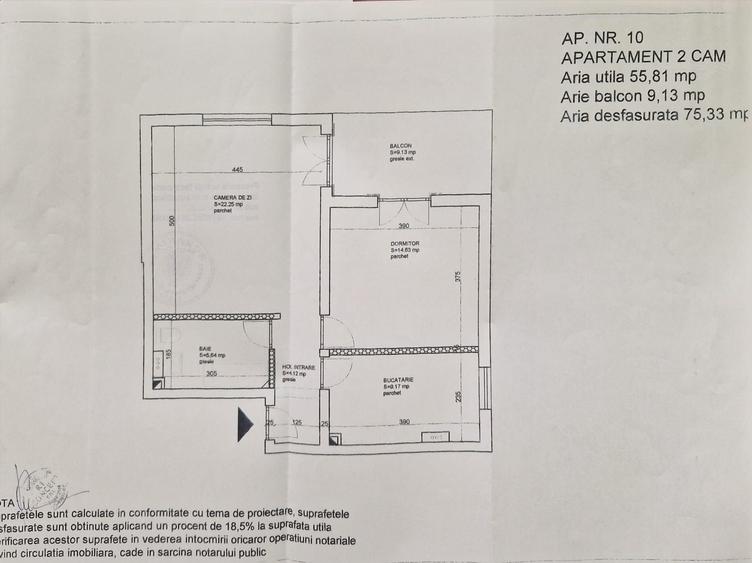 Apartament cu 3 camere decomandat în Șelimbăr