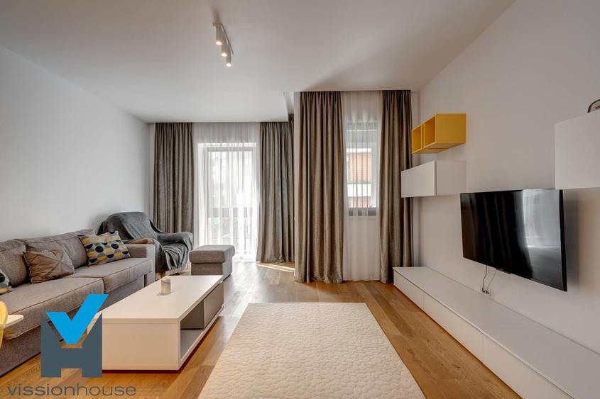 Apartament cu 2 camere semidecomandat, mobilat în Herăstrău