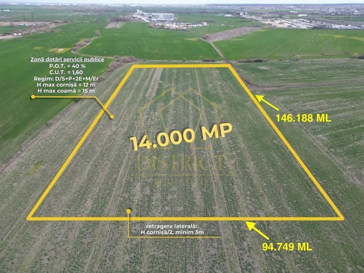 Teren de 14000 mp, în Covaci