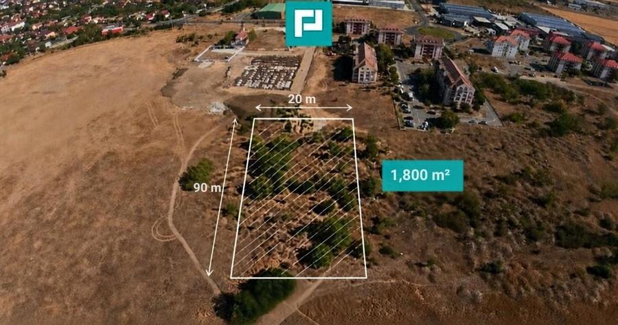 Teren agricol intravilan de 1800 mp, în Micălaca