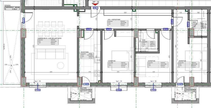 Apartament cu 4 camere în Central