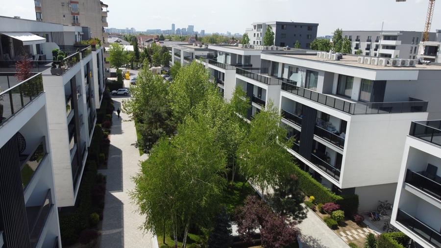 Penthouse 4 camere Residence5, parcare subterana, curte interioara, comision 0 - 44
