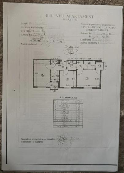 Apartament cu 3 camere decomandat în Baba Novac