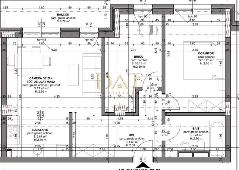 Apartament cu 3 camere în Chinteni