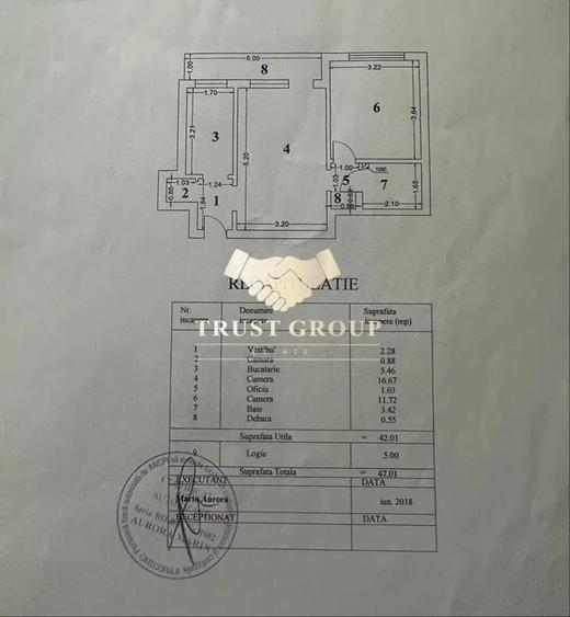 Apartament cu 2 camere semidecomandat în Crângași