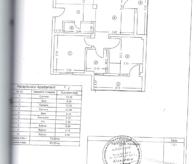Apartament cu 3 camere semidecomandat în Copou