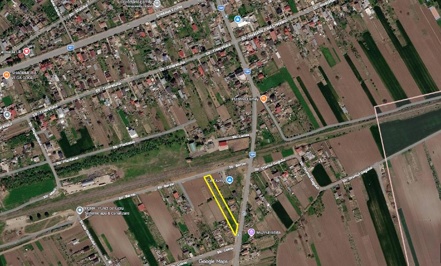 Teren Construcții intravilan de 2248 mp, în Moara Vlăsiei