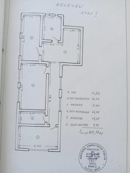 Casă cu 6 camere cu Teren 20 Mp în Tecuci