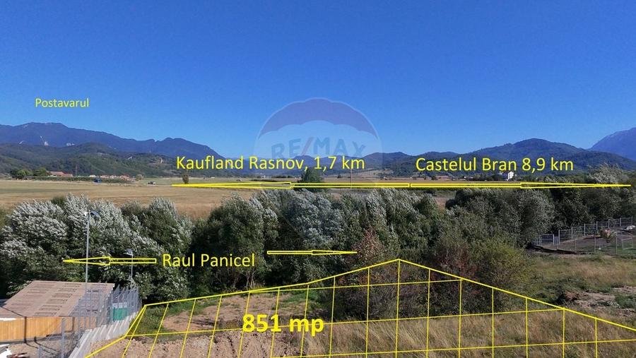 Teren Construcții intravilan de 851 mp, în Sud-Vest