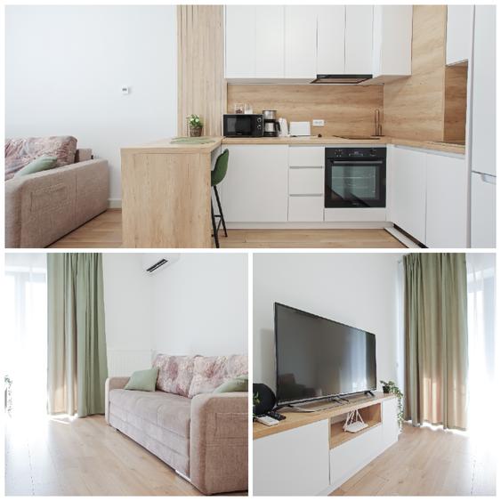 Apartament cu 2 camere semidecomandat, mobilat în Baza 3