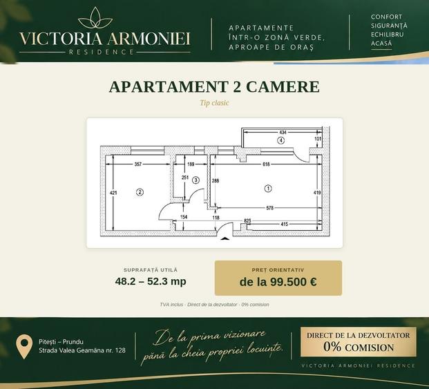 Apartamente noi PitestiPrundu | Bloc finalizat 2026 | 0% comision | TVA inclus - 8