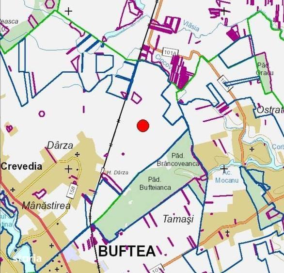 Teren de 8000 mp, în Crevedia