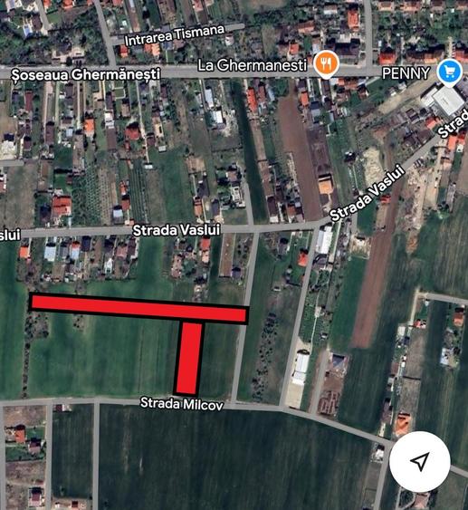 Teren Construcții intravilan de 2000 mp, în Ghermănești