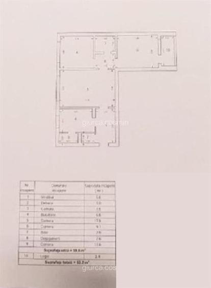 Apartament cu 3 camere semidecomandat în Berceni