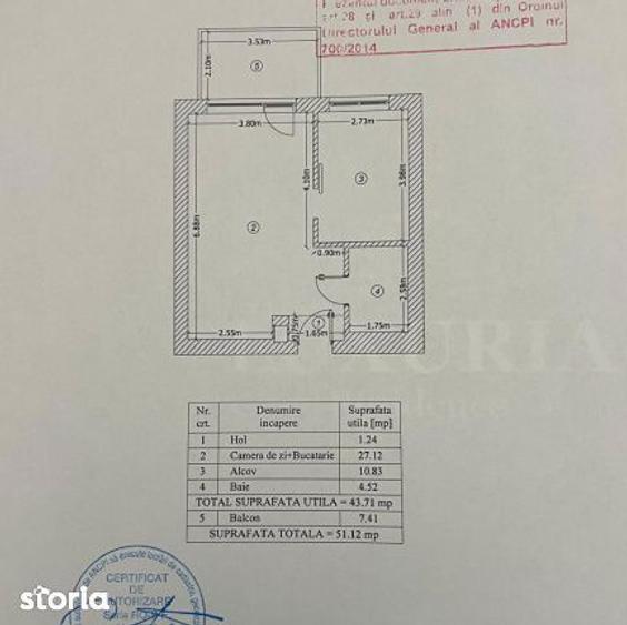 Apartament cu 2 camere, mobilat în Grivița