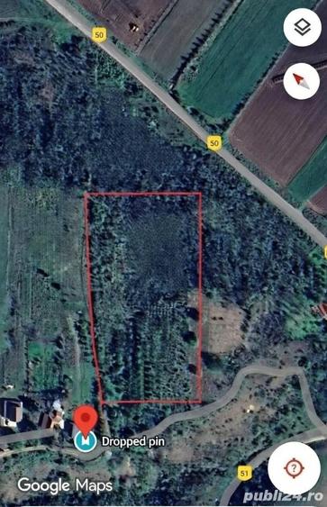 Teren de 3600 mp, în Cârlomănești