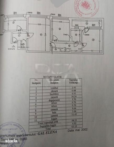 Apartament cu 3 camere semidecomandat, mobilat în Iancului