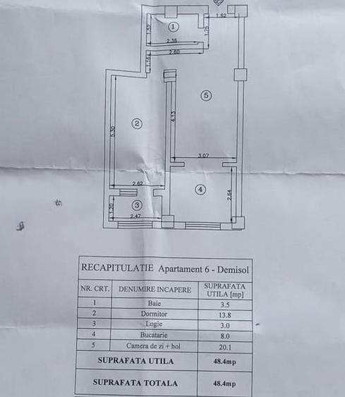 Apartament cu 2 camere decomandat, mobilat în Popas Păcurari