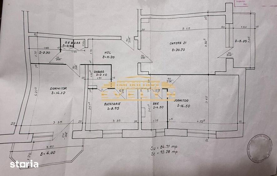Apartament cu 3 camere decomandat în Central