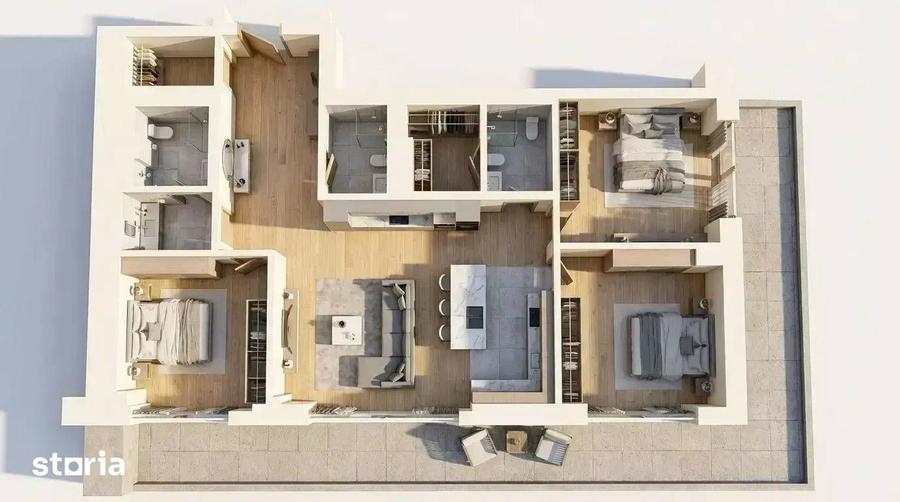 Apartament 4 camere Smart Home Unirii Finisaje lux Mutare Imediata - 9