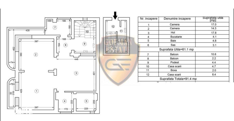 2 camere Ultracentral Bd. Ferdinand 91.4mp Su 61.1mp in vila P+1+M De - 5