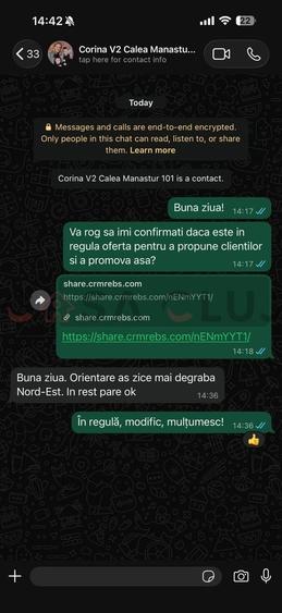 Apartament cu 2 camere decomandat, mobilat în Mănăștur