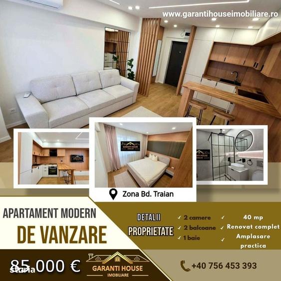 Apartament cu 2 camere în Traian