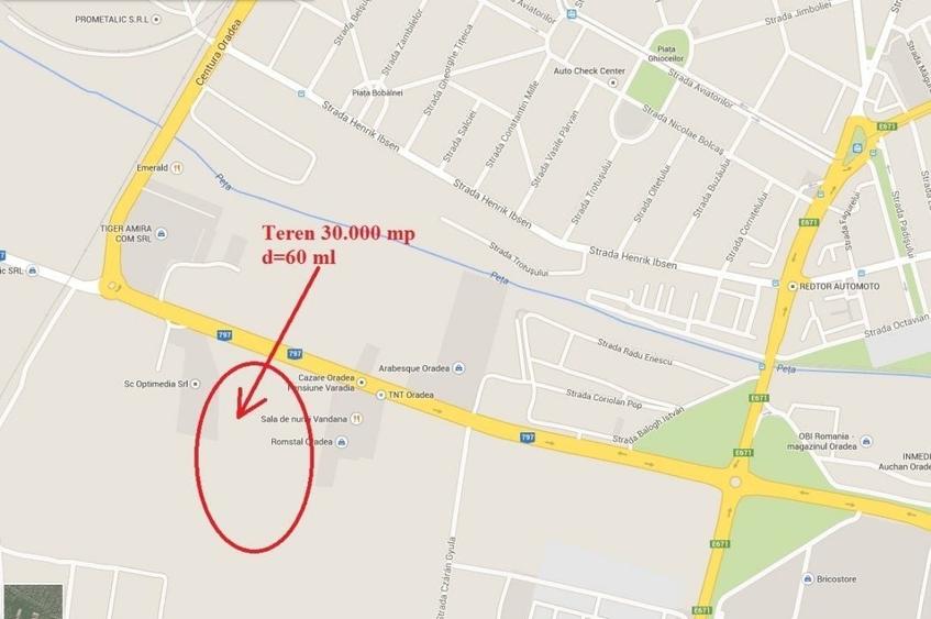 Teren Construcții intravilan de 30000 mp, în Centura