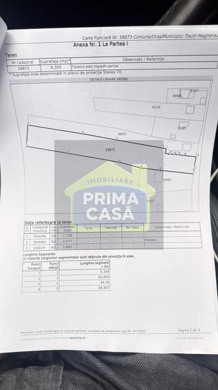 Teren Construcții intravilan de 6200 mp, în Tăuții-Măgherăuș