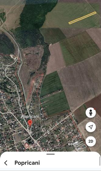 Teren de 19500 mp, în Popricani