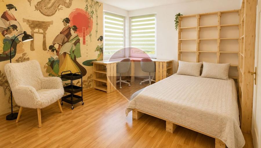 Apartament cu 3 camere semidecomandat, mobilat în Becaș