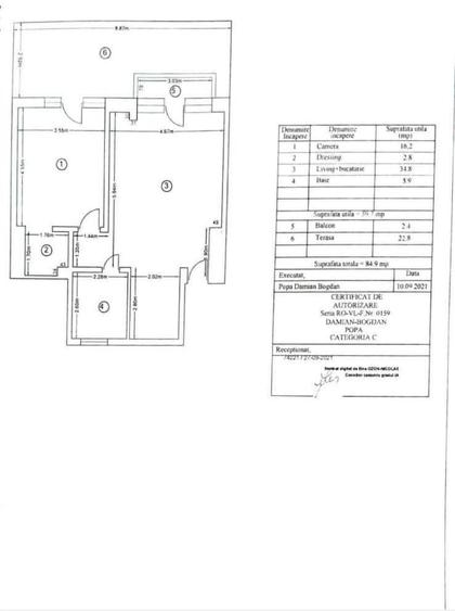 Apartament cu 2 camere decomandat în Exterior Vest