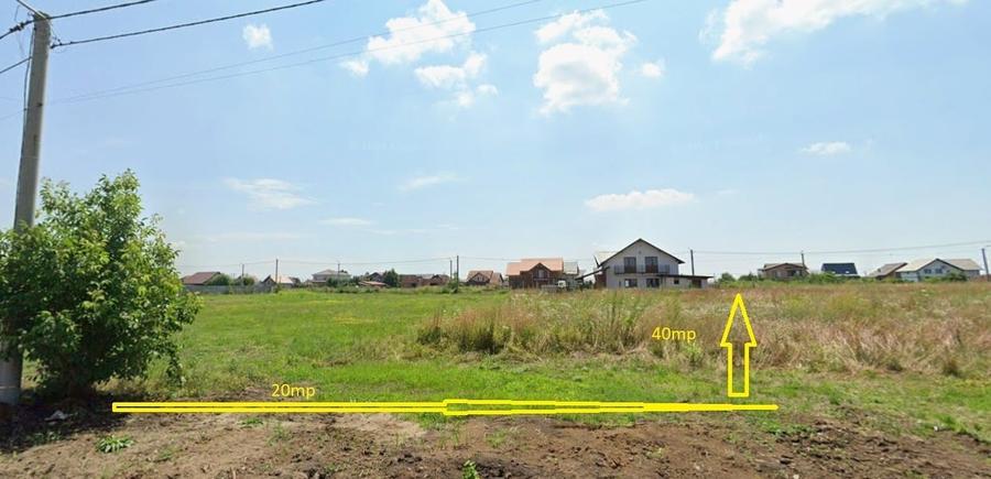 Teren Construcții intravilan de 800 mp, în Dudeștii Noi